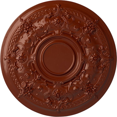 Darnay Ceiling Medallion (Fits Canopies Up To 7 1/4), Hand-Painted Firebrick, 29 1/4OD X 2P